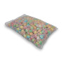 Mixed tropical flavoured salt water taffy pieces in a 2.3kg Taffy Town bulk bag, available at The Professors Online Lolly Shop.