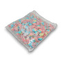 Taffy Town Salt Water Taffy Shaved Ice 1.1kg bag showing pink, blue and yellow wrapped taffy pieces, available at The Professors