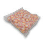 Taffy Town Salt Water Taffy Tangerine 1.1kg bag showing orange and white wrapped taffy pieces, available at The Professors