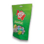 Right angle view of Taffy Town Tropical Mix chewy tropical fruit taffy assortment bag, available at The Professors Online Lolly Shop.