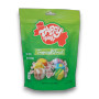 Front view of Taffy Town Tropical Mix assorted tropical salt water taffy 340g bag, available at The Professors Online Lolly Shop.