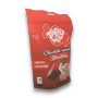 Left angle view of Taffy Town Chocolate Covered Strawberry gourmet salt water taffy bag, available at The Professors Online Lolly Shop.