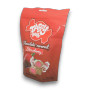 Right angle view of Taffy Town Chocolate Covered Strawberry whipped taffy bag, available at The Professors Online Lolly Shop.