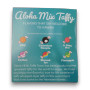 Taffy Town Hawaii salt water taffy flavour assortment panel with tropical-inspired flavours, available at The Professors Online Lolly Shop.