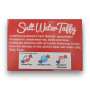 Taffy Town Stars & Stripes salt water taffy flavour panel showing Rocket Pop and berry flavours, available at The Professors