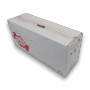Left side angle of Taffy Town Sassy Sour Watermelon display carton for 12 x 99g bags, available at The Professors Online Lolly Shop.