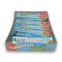 Airheads Sour Blue Blast individually wrapped sour chewy bars in a colourful 36 bar display unit at The Professors Online Lolly Shop.