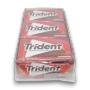 Trident Cinnamon sugar free gum display tray with twelve 14 stick packs at The Professors Online Lolly Shop.