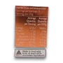 Nutritional information of Pink Lady Chocolate Mixed Bullets 200g box