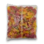 Assorted fruit flavoured Kingsway Space Mix gummies in a 3kg bag featuring colourful space-themed shapes at The Professors.