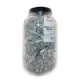 Maxons Black and White Humbugs 3.4kg bulk jar showing traditional striped mint boiled sweets, available at The Professors Online Lolly Shop.