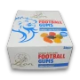 Lion Original Football Gums 2kg box featuring classic fruit and liquorice flavoured hard gum sweets, available at The Professors Online Lolly Shop.
