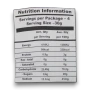 Nutritional information of Juicy Jelly Peeled Gummy Chili Mango 120g bag