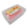 Sweet Treats Sour Straps Strawberry 1kg tub filled with strawberry flavoured sour candy straps from The Professors