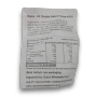 Klene Double Salted Sugar Free Dice ingredient and nutrition label with serving and importer information