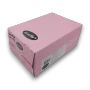 Kindlys Salmiak Doodskopjes Skulls 3.5kg pink outer box viewed from the right with the product label visible
