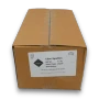 Hugos Chocolates Milk Choc Sparkles 8kg box label showing product name, net weight and storage details.