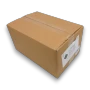 Hugos Chocolates Milk Chocolate Coconut Rough 8kg cardboard box shown from the left, sold online by The Professors