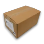Hugos Chocolates Milk Chocolate Coconut Rough 8kg cardboard box shown from the right, online at The Professors