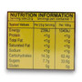 Nutritional information for TNT Mega Sour Slurp 24 x 23g tubes, available at The Professors Online Lolly Shop