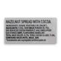 Ingredients list of Nutella Piping Bag 1kg