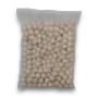 Rear view of The Confectionery House Eucalyptus Balls 1kg bag showing white round boiled sweets.