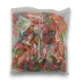 Rear view of Lolliland Big Sour Mix 1kg bag showing colourful sugar-coated gummy rings, worms and novelty shapes.