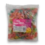 Front view of Lolliland Big Sour Mix 1kg bag with assorted gluten-free gummies and bright pink product label.