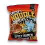 Snaxs Co Spicy Ramen Crispy Noodle Snacks 60g bag with cartoon cat and medium heat rating