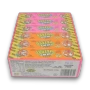 Jojo Sour Chewy Hazards Orange and Strawberry display unit with 12 x 36g packs viewed from the back