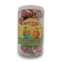Sweet Treats Gummy Chicken Bursts 240g tub, front view of chicken-themed gummies, at The Professors Online Lolly Shop