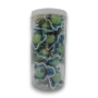 Sweet Treats Gummy Dinosaur Bursts 240g tub, back view showing blue dinosaur packs, at The Professors