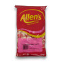 Allens Strawberries and Cream 1.3kg bag with chewy red and white cream lollies, available at The Professors Online Lolly Shop.