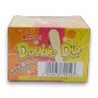 Swizzels Double Dips 36 sachets in a display box, highlighting orange and cherry fizzy flavours for retro lolly lovers