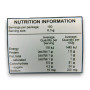 Nutritional information for Fini Melon / Watermelon Belts, displayed on the packaging for 150 sour belts.