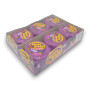 Hubba Bubba Bubble Tape Grape in a 12-roll display unit, perfect for shops and lolly stores, available at The Professors.