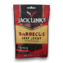 Single unit of Jack Link's Beef Jerky BBQ 10 x 50g, slow-cooked and wood smoked, available at The Professors Online Lolly Shop.