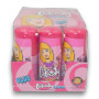 Gluten-free Lickedy Lips sour candy drinks, with raspberry flavour, perfect for lolly shops, available in a 12pc display at The Professors