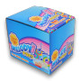 Chupa Chups Melody Pops 48-pack display box, strawberry retro lollipops, available at The Professors Online Lolly Shop