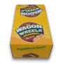 Arnotts Wagon Wheels 16 x 48g carton packaging, available at The Professors Online Lolly Shop.