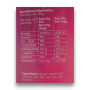 Nutritional information and ingredients label of The Fairy Floss King multicoloured fairy floss 60g tub.