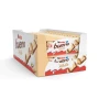Kinder Bueno White 30-pack display of 39g white chocolate wafer bars with hazelnut cream at The Professors Online Lolly Shop