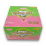 Sweetmans Wicked Fizz Strawberry 72 piece display box showing sherbet filled chew candy bars at The Professors Online Lolly Shop.