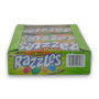 Razzles Sour 24-pack display box, available at The Professors Online Lolly Shop.