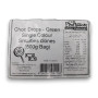 Nutritional information for 500g green Choc Drops, single colour Smarties clones, available at The Professors Online Lolly Shop