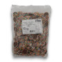Custom Choc Choc Jewels with Multi-Coloured Speckles 1kg bag featuring chocolate buttons topped with rainbow nonpareils.