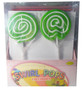 Big Swirl Lollipops - Green and White, by AIT Confectionery,  and more Confectionery at The Professors Online Lolly Shop. (Image Number :5874)