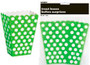 Treat Boxes - Lime Green with White Dots, by Meteor,  and more Partyware at The Professors Online Lolly Shop. (Image Number :5963)
