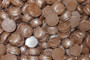 Dark Choc Peppermint Creams in a 5kg bulk box featuring chocolate-coated mint fondant discs, available at The Professors