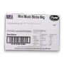 Nutritional information and ingredients for Fyna Mini Musk Sticks 6kg bulk box